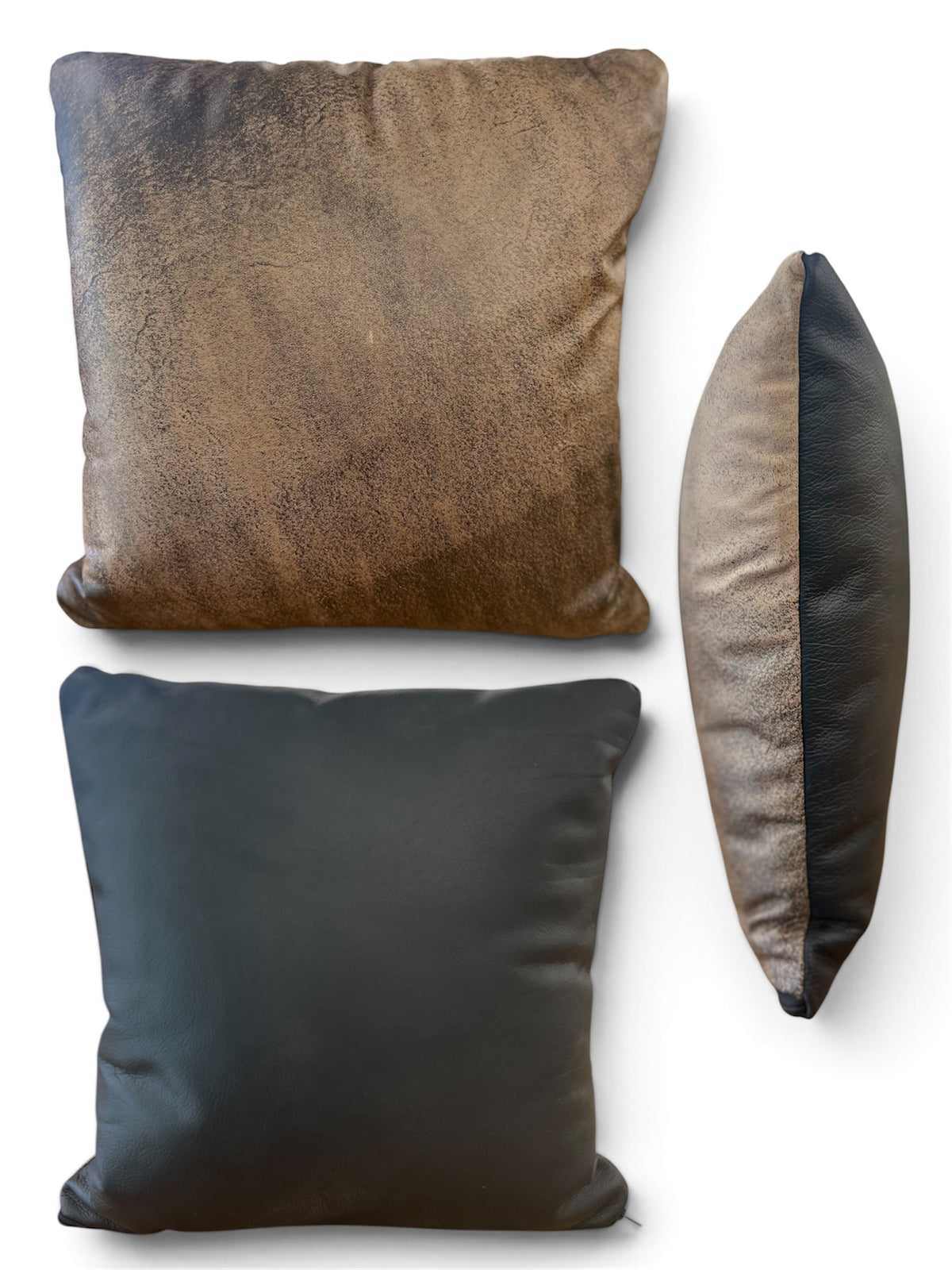 Reversible Leather Pillows