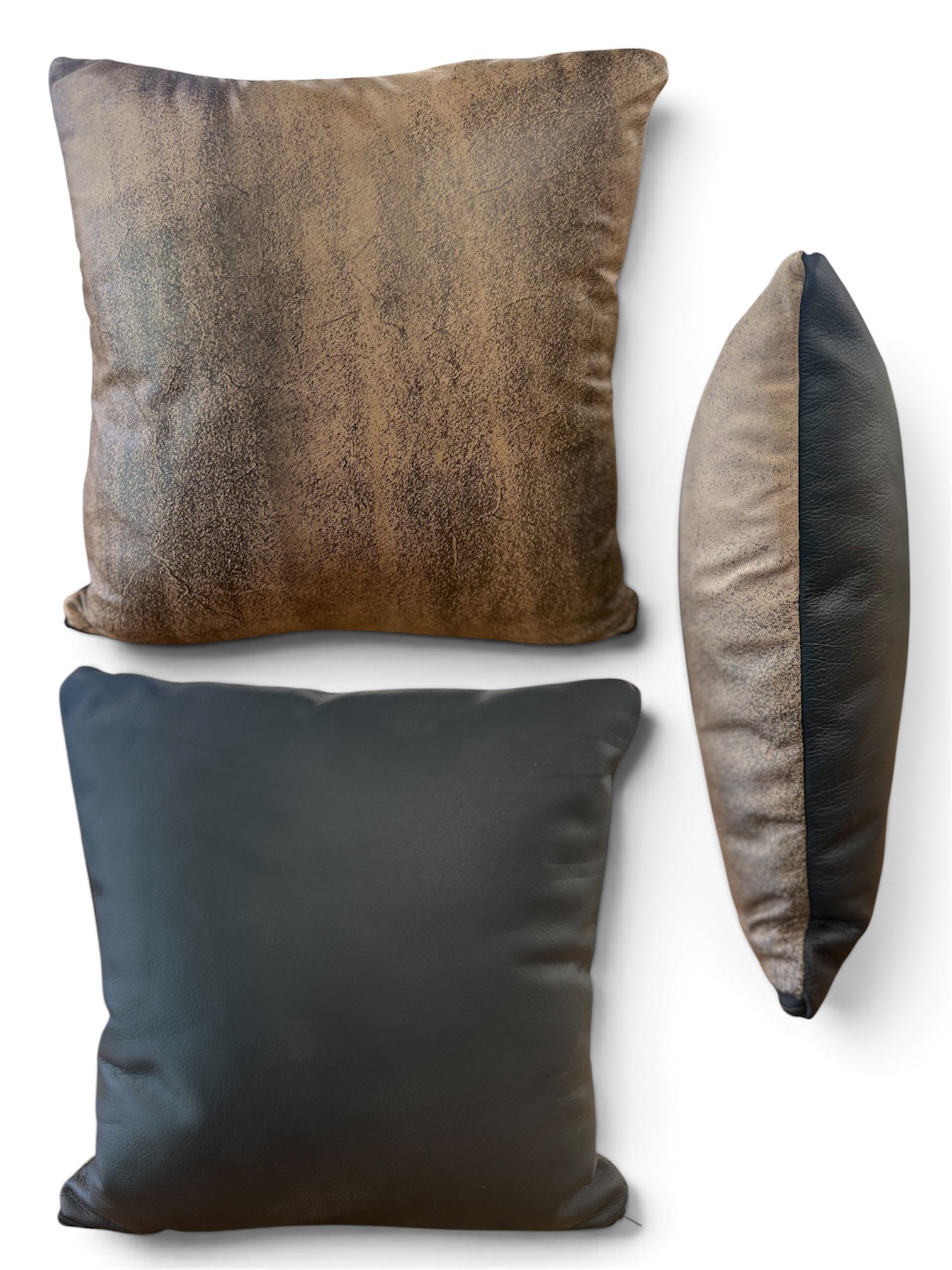Reversible Leather Pillows