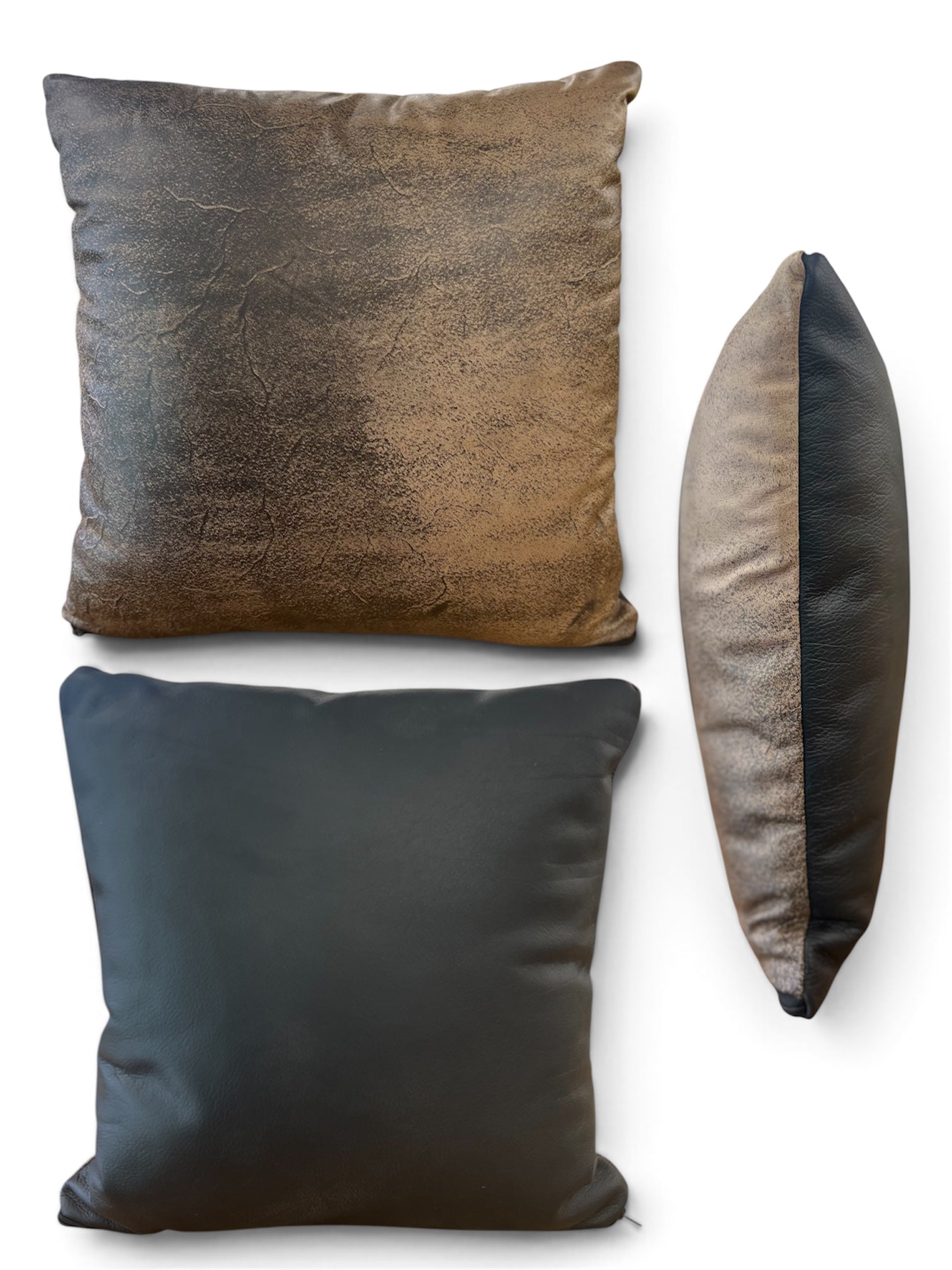Reversible Leather Pillows