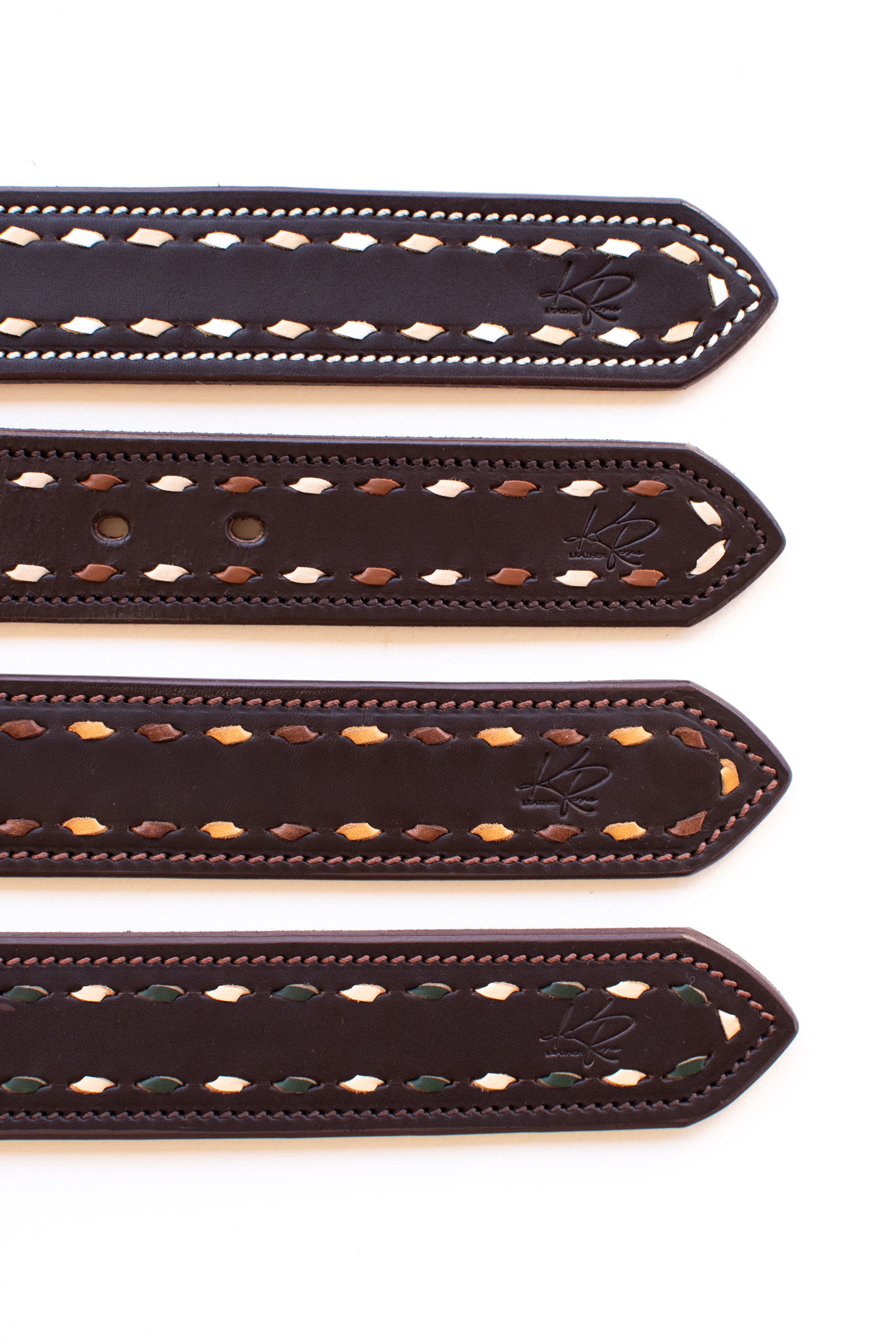 Two Tone Buckstitch Belt