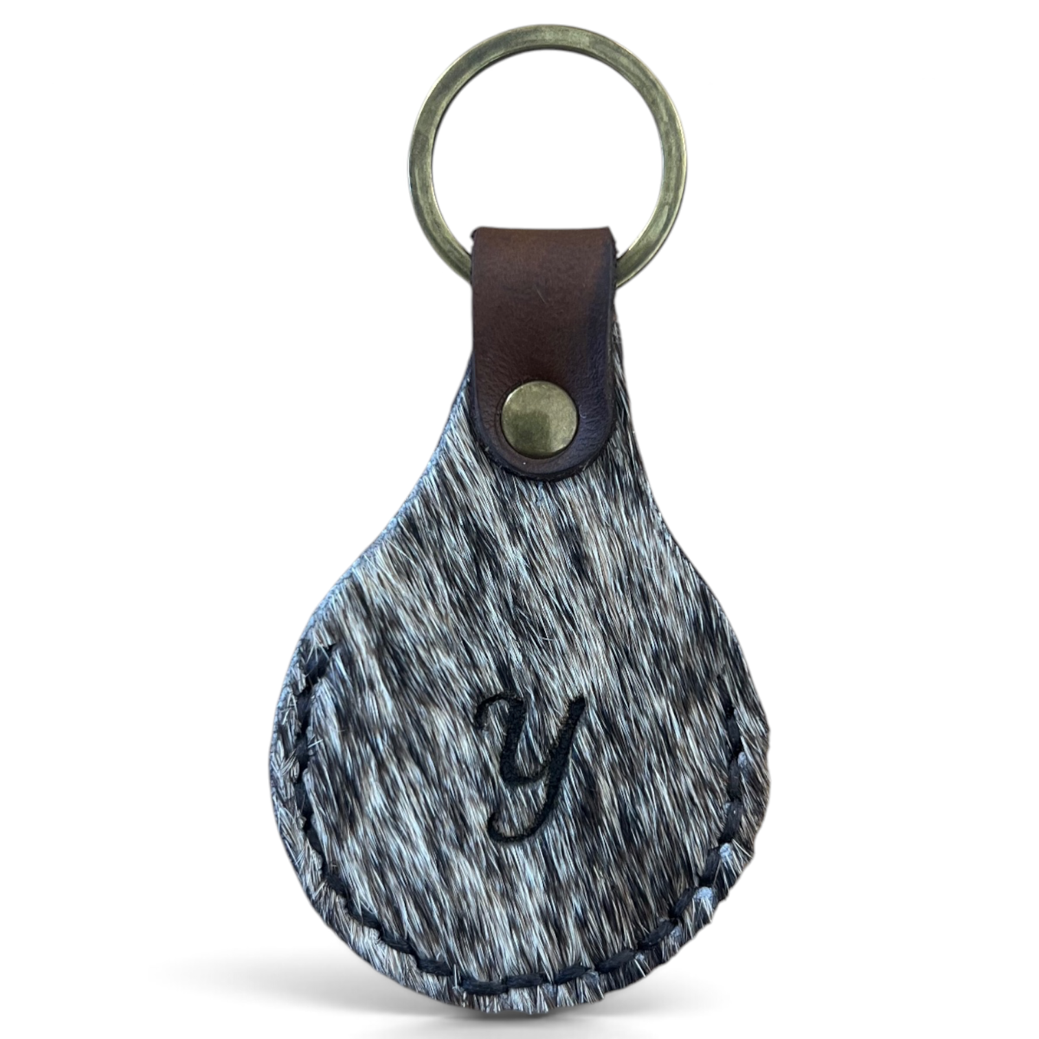 Cowhide Key Ring