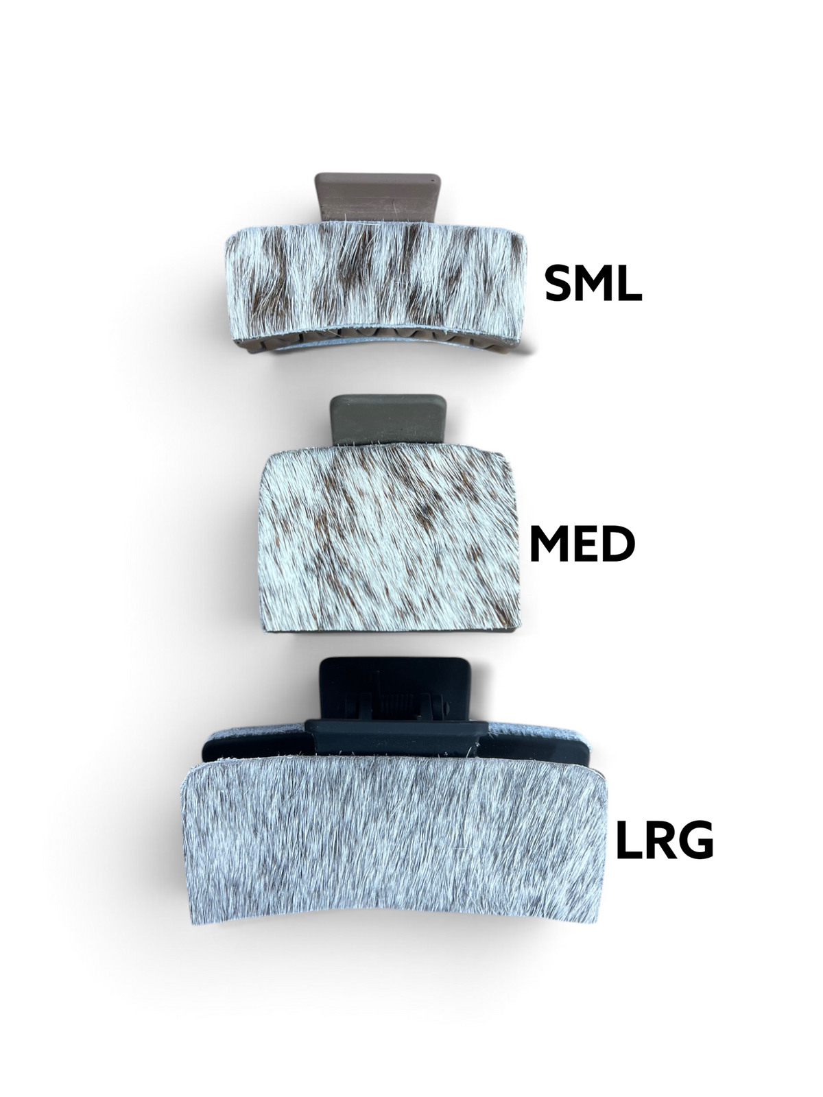 Cowhide Hair Clips