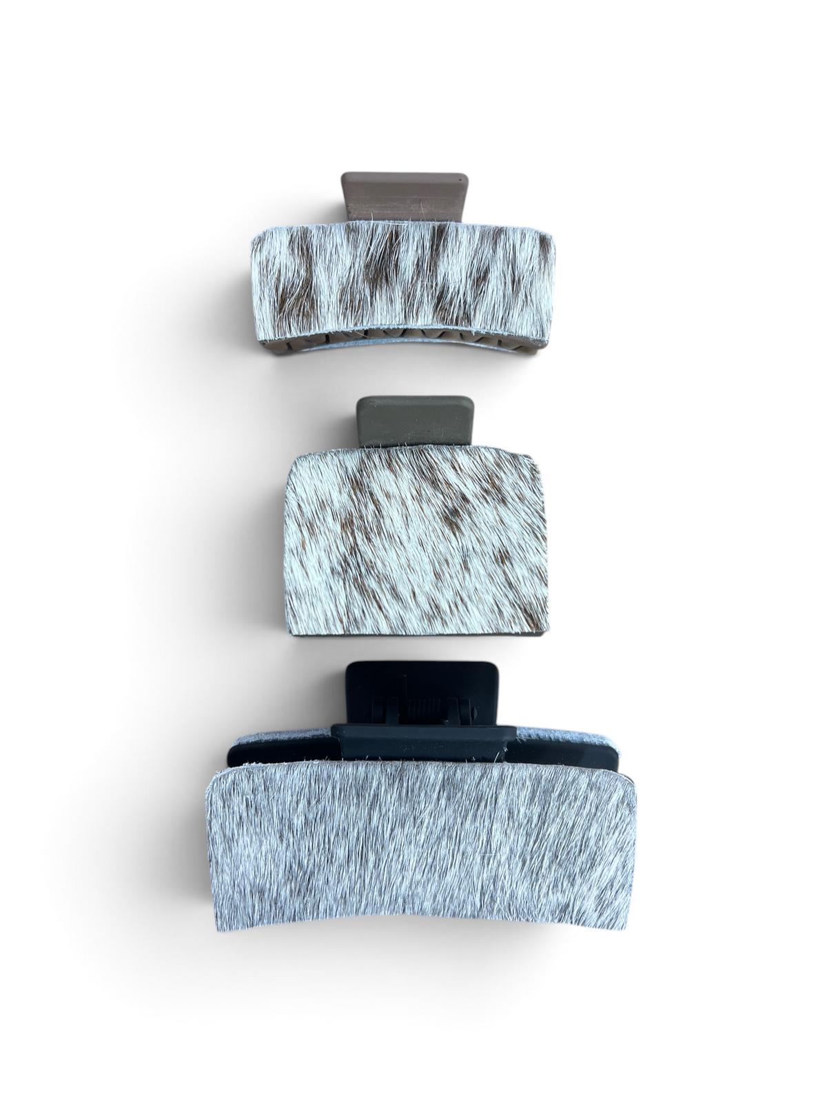 Cowhide Hair Clips