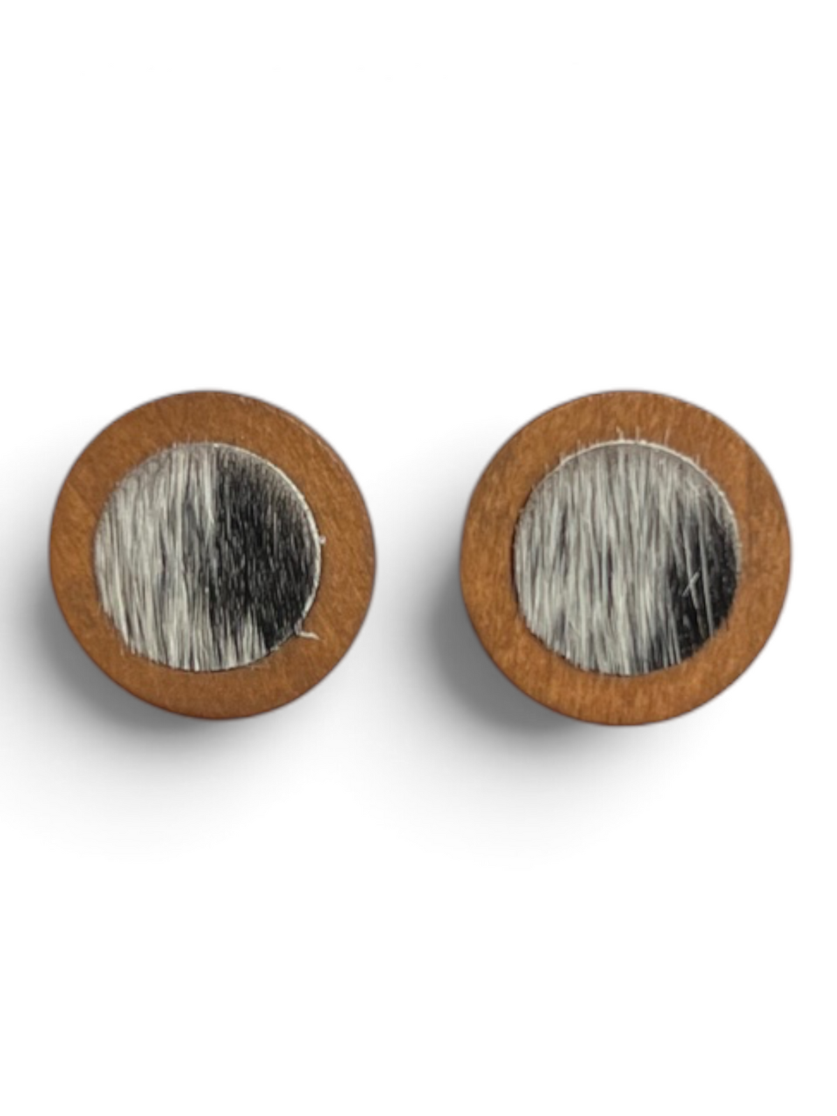 Earring - Timber Cowhide Studs