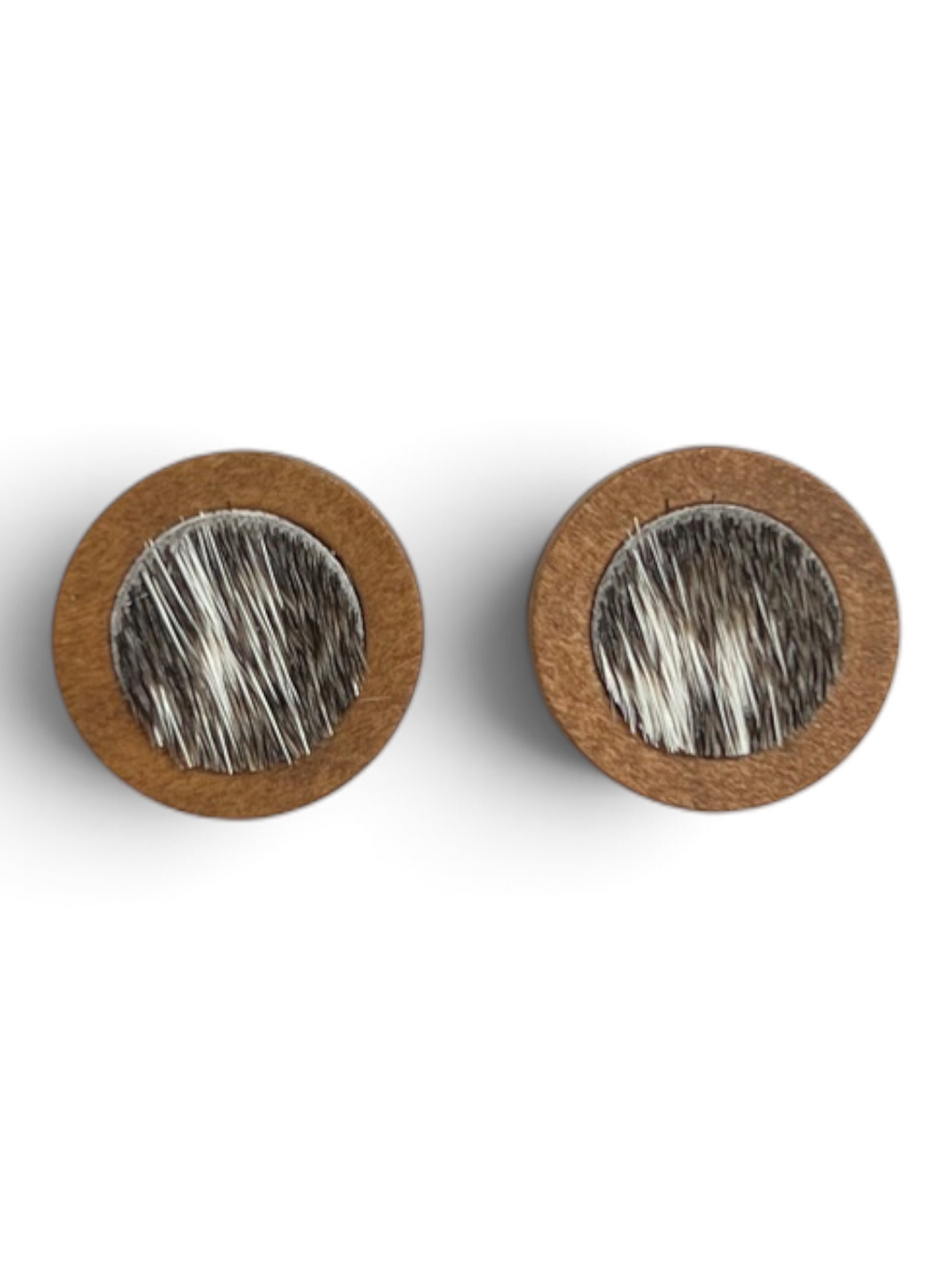 Earring - Timber Cowhide Studs