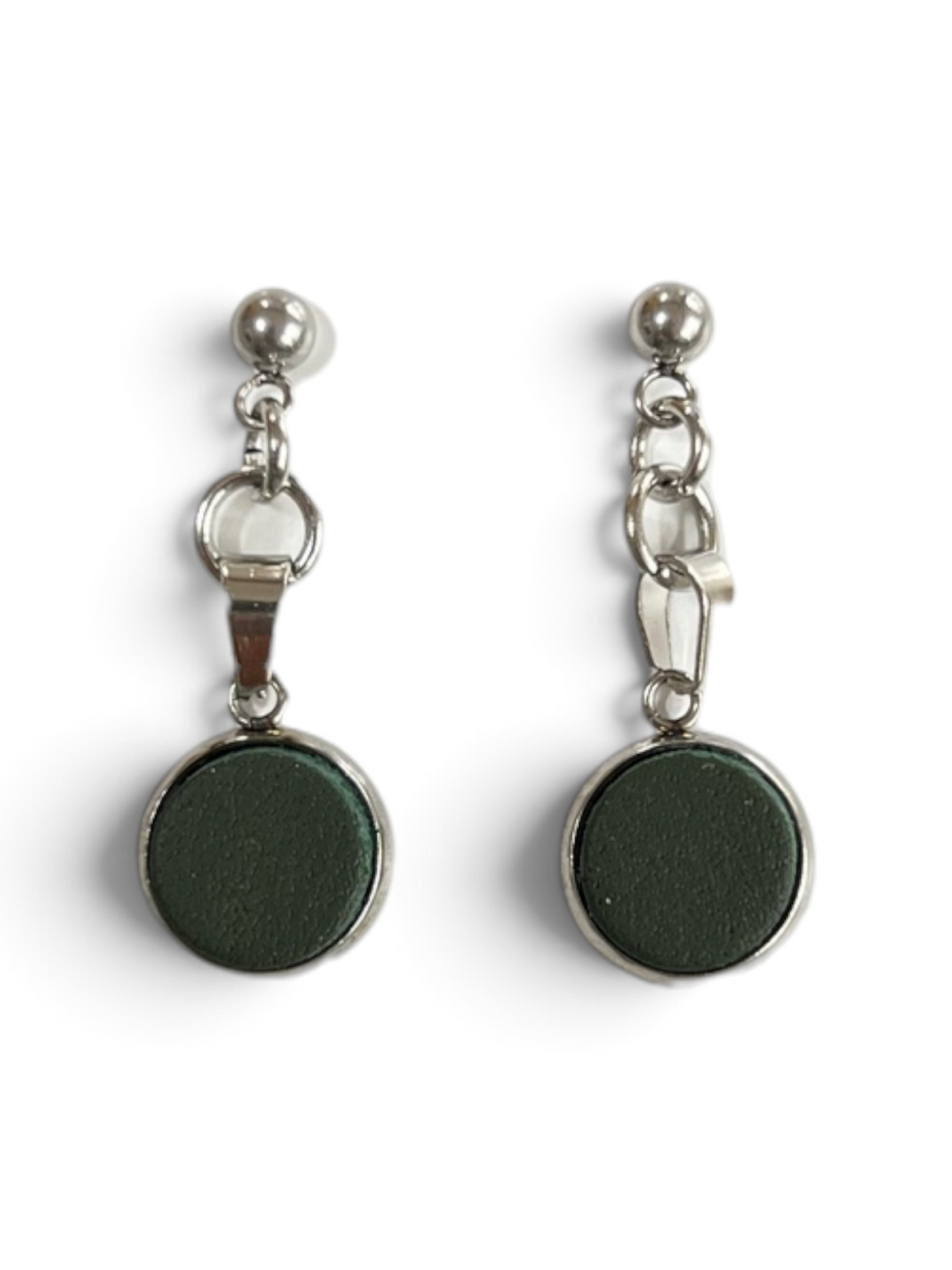 Earring - leather studs