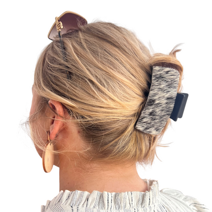 Cowhide Hair Clips